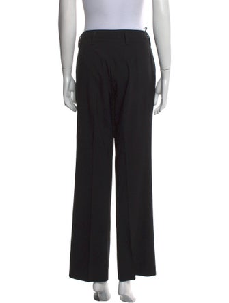 Prada Virgin Wool Wide Leg Pants