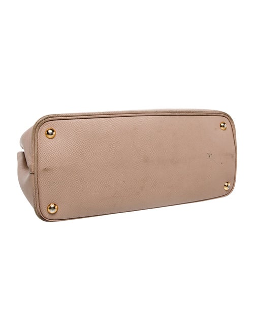 Prada Saffiano Cuir Leather Double Bag Medium