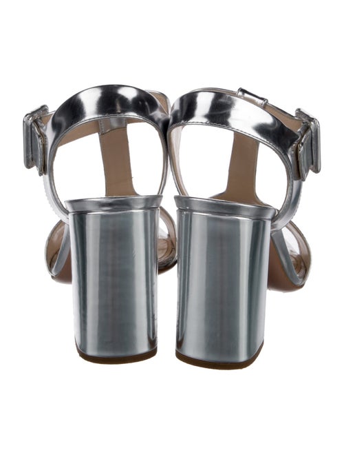 Prada Patent Leather T-Strap Sandals