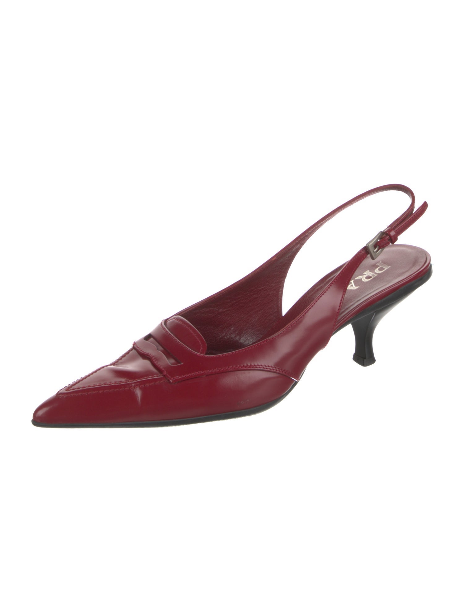 Prada Leather Slingback Pumps