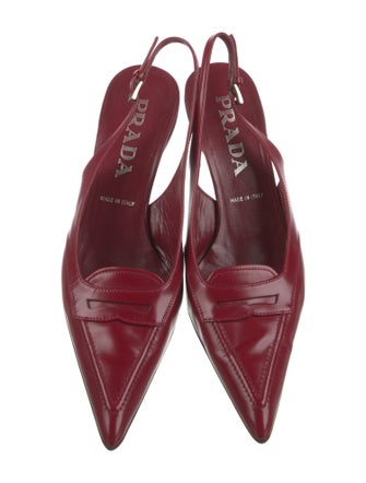 Prada Leather Slingback Pumps