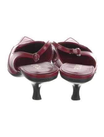 Prada Leather Slingback Pumps