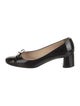 Prada Patent Leather Bow Accents Pumps