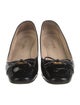 Prada Patent Leather Bow Accents Pumps