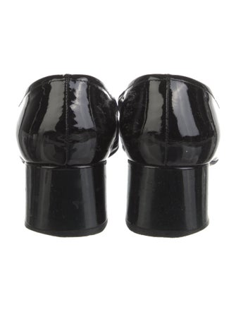 Prada Patent Leather Bow Accents Pumps