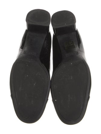 Prada Patent Leather Bow Accents Pumps