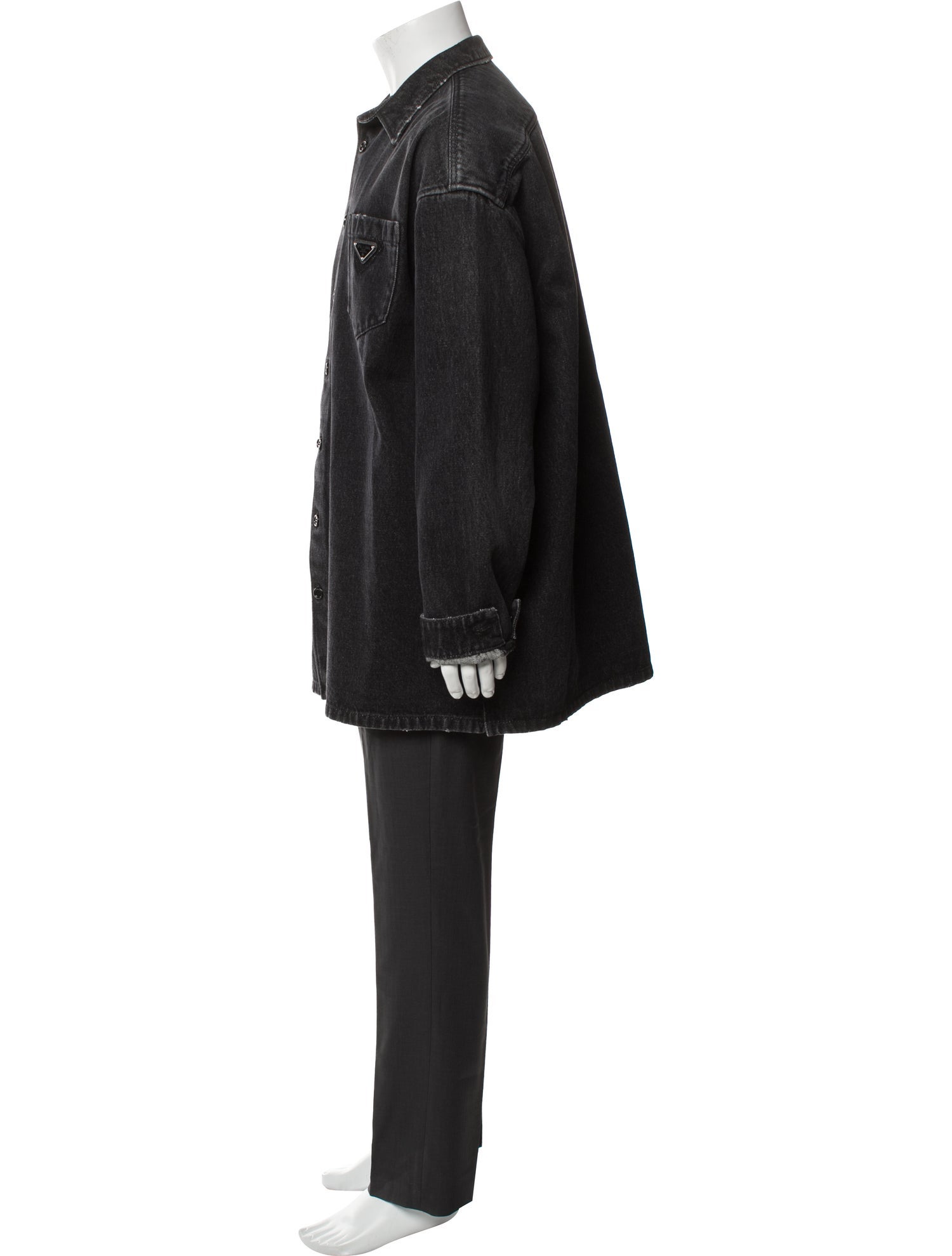 Prada 2022 Enameled Metal Triangle Shirt