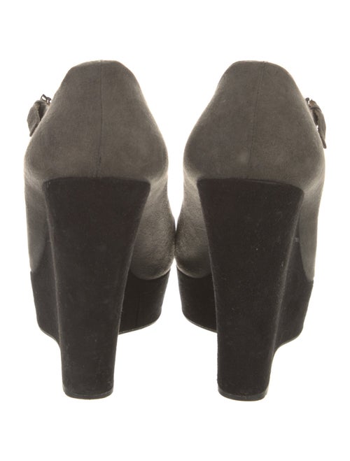 Prada Suede T-Strap Pumps