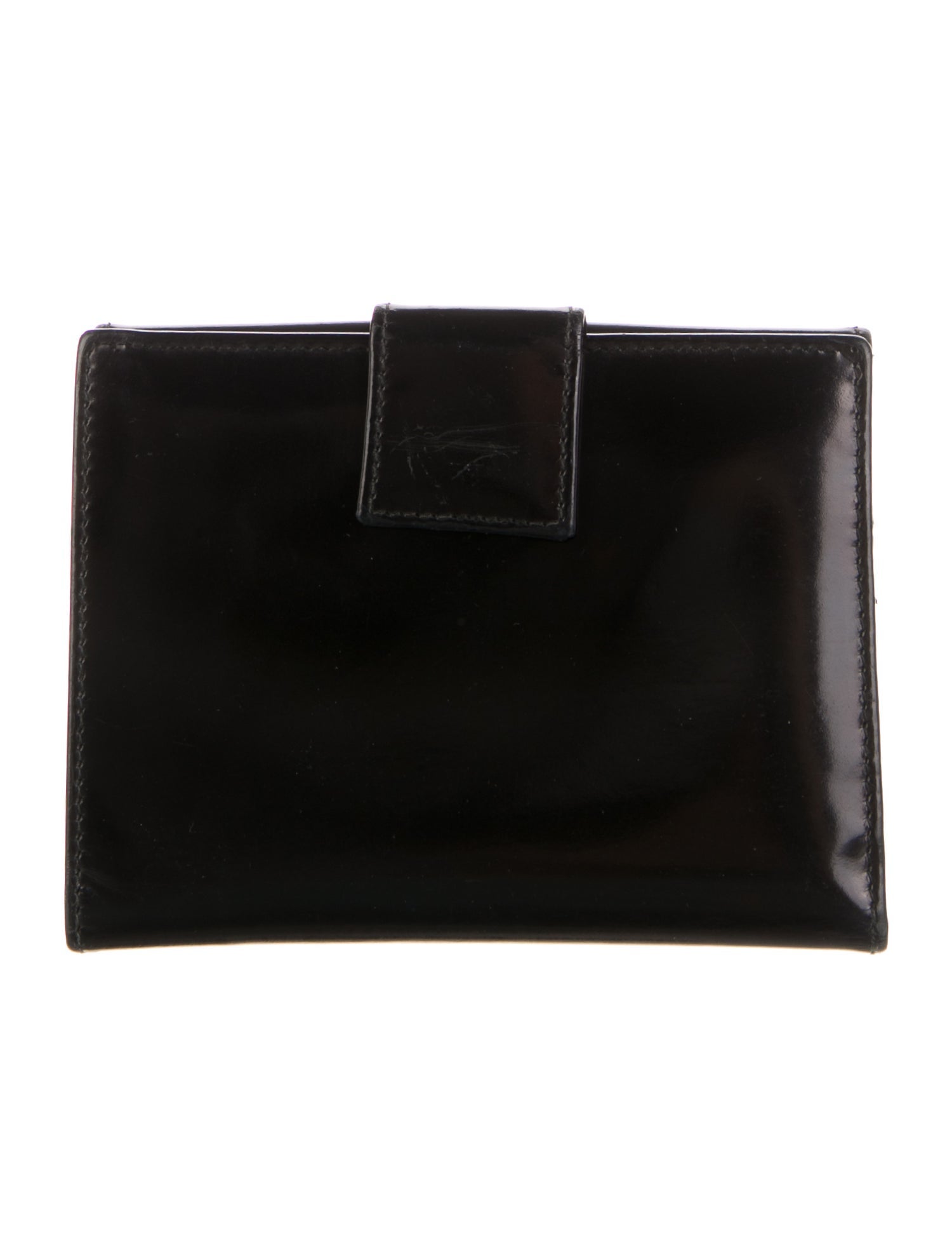 Prada Spazzolato Leather Compact Wallet
