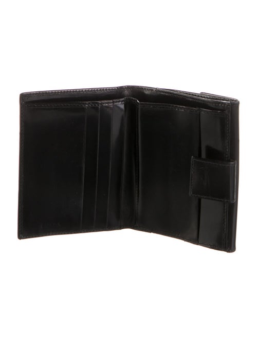 Prada Spazzolato Leather Compact Wallet