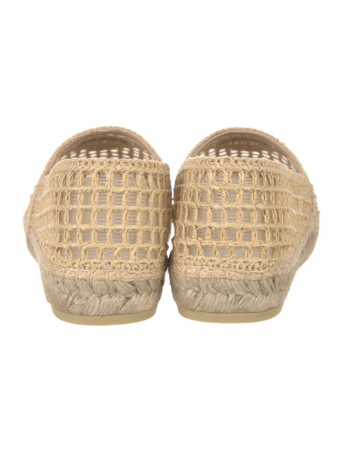 Prada Raffia Mesh Accents Espadrilles