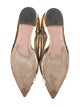 Prada Patent Leather Embroidered Accent Ballet Flats