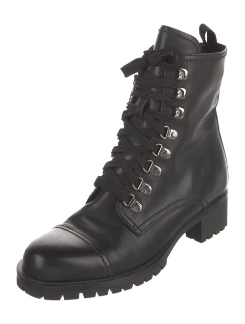 Prada Leather Combat Boots