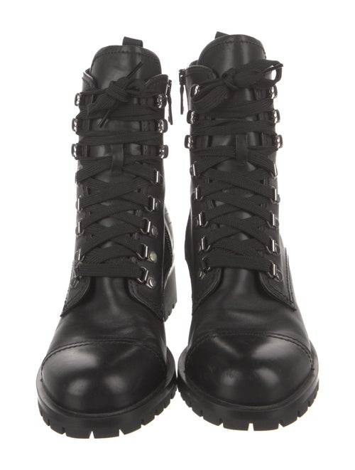 Prada Leather Combat Boots