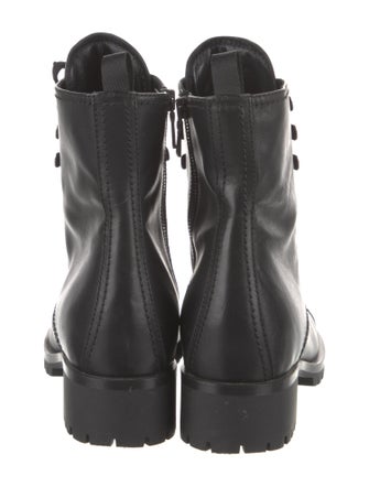 Prada Leather Combat Boots
