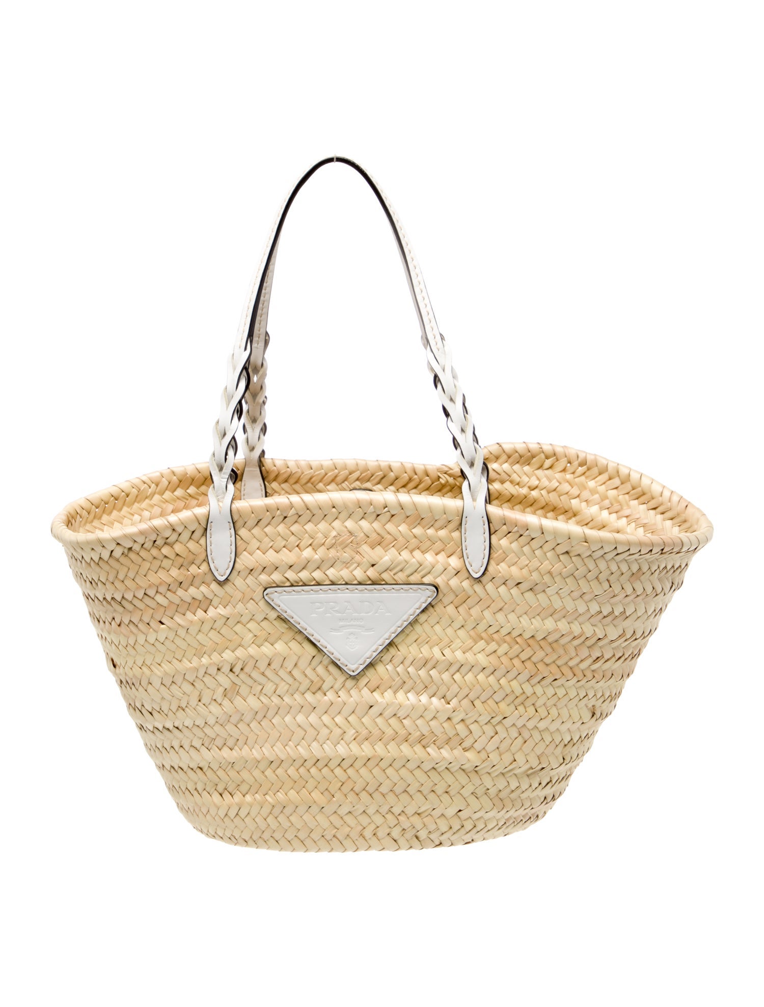 Prada Straw Bucket Bag