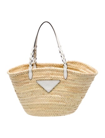 Prada Straw Bucket Bag