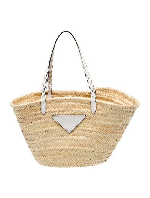 Prada Straw Bucket Bag