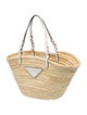 Prada Straw Bucket Bag