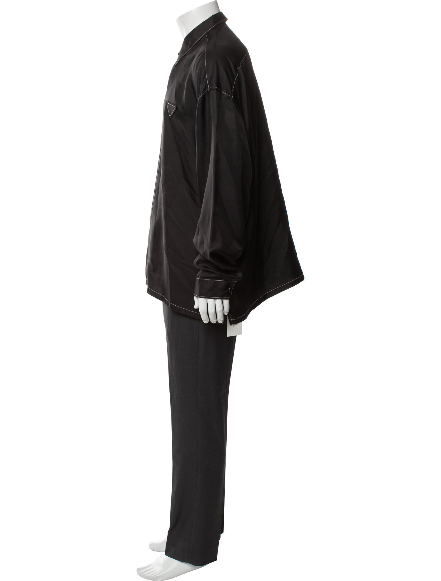 Prada 2022 Silk Tuxedo Shirt