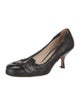 Prada Leather Bow Accents Pumps