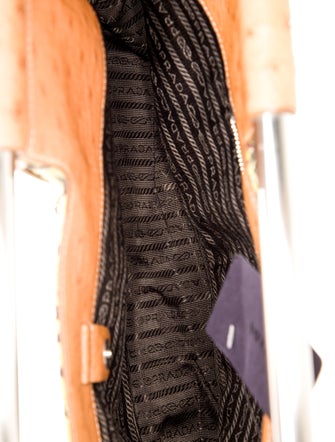 Prada Enameled Metal Triangle Bar Bag