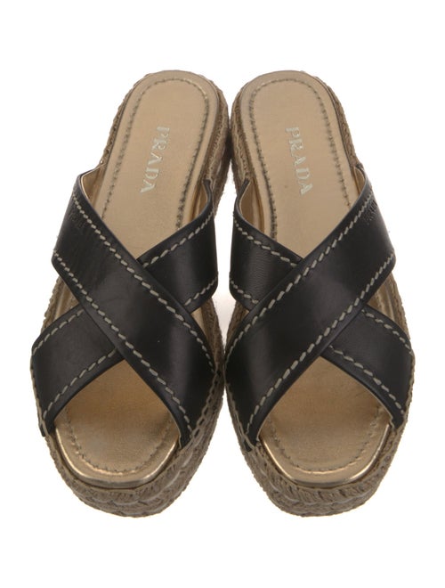Prada Leather Espadrilles