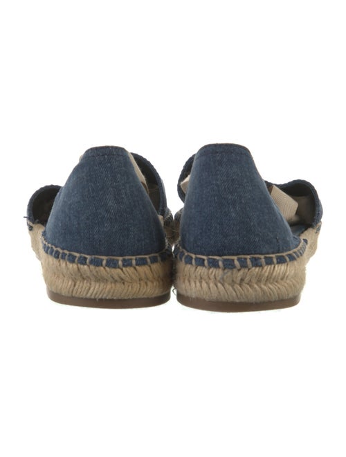 Prada Denim Floral Print D'Orsay Flats