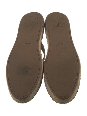 Prada Denim Floral Print D'Orsay Flats