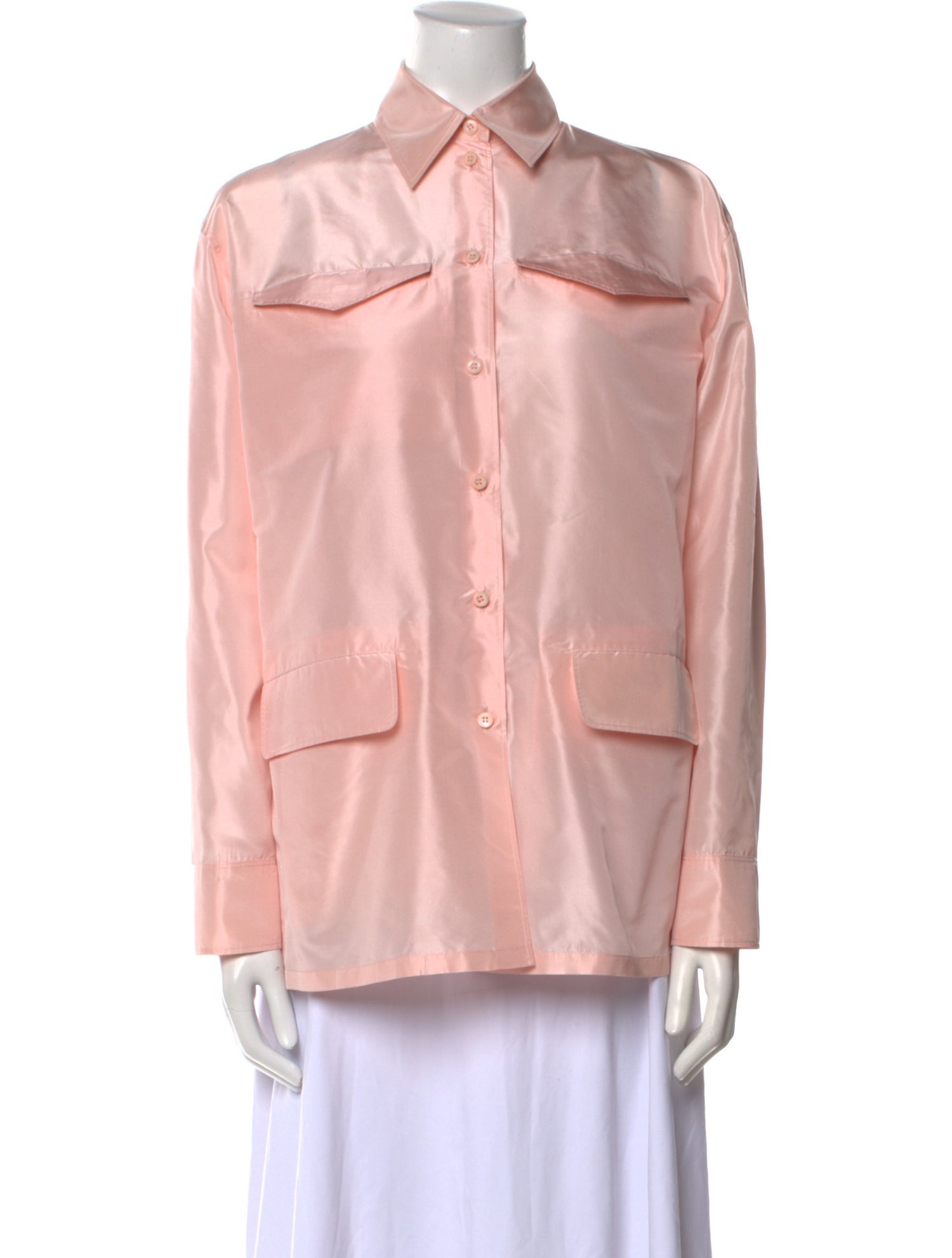 Prada 2021 Silk Button-Up Top