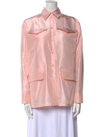 Prada 2021 Silk Button-Up Top
