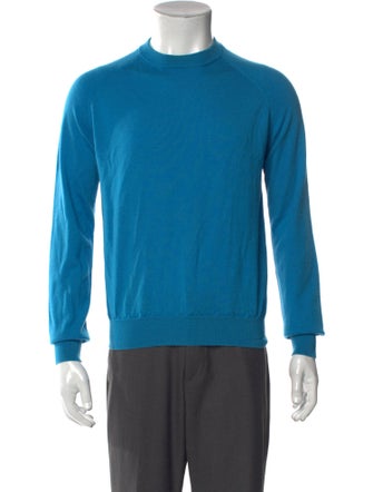 Prada Virgin Wool Crew Neck Pullover