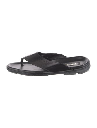 Prada Leather Flip Flops