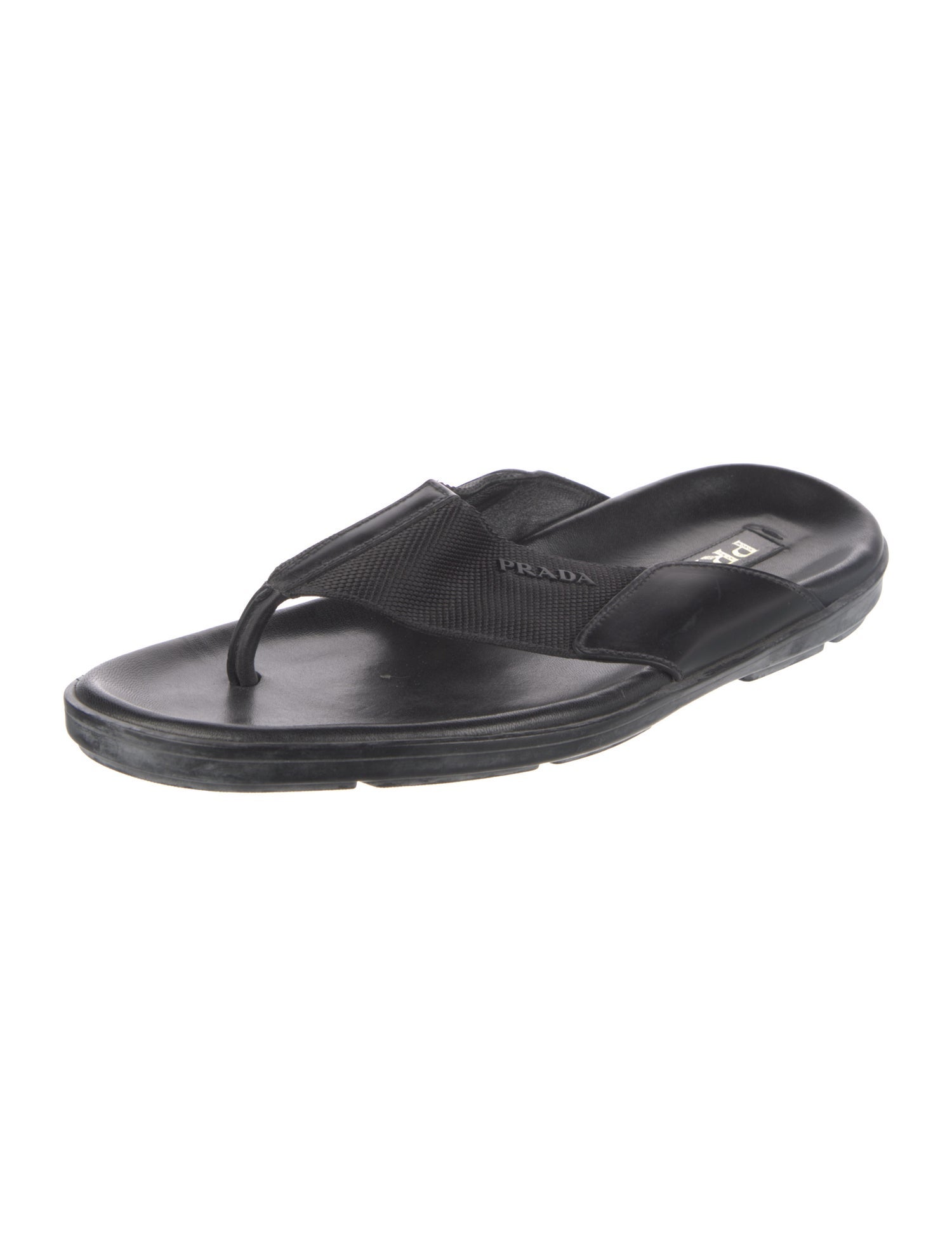 Prada Leather Flip Flops