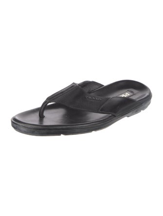 Prada Leather Flip Flops