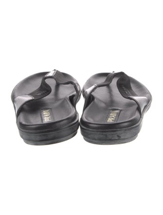 Prada Leather Flip Flops