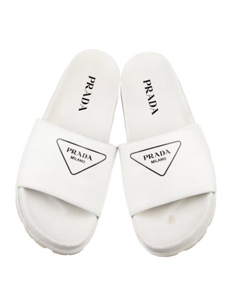 Prada Leather Slides