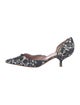 Prada Floral Print D'Orsay Pumps