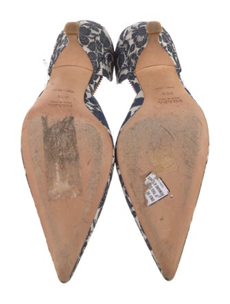 Prada Floral Print D'Orsay Pumps