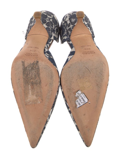 Prada Floral Print D'Orsay Pumps