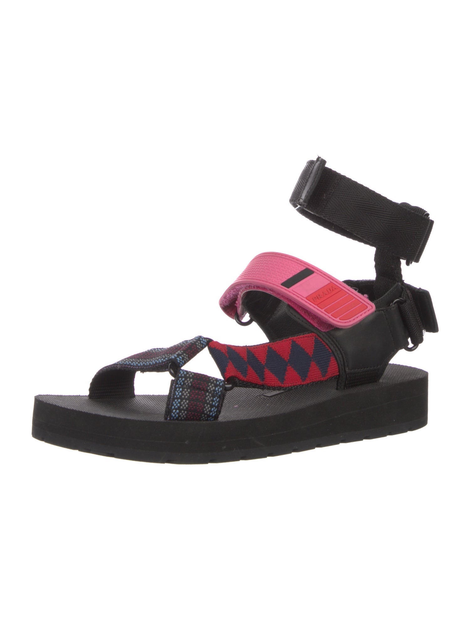 Prada Printed Slingback Sandals