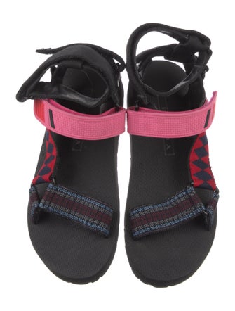 Prada Printed Slingback Sandals