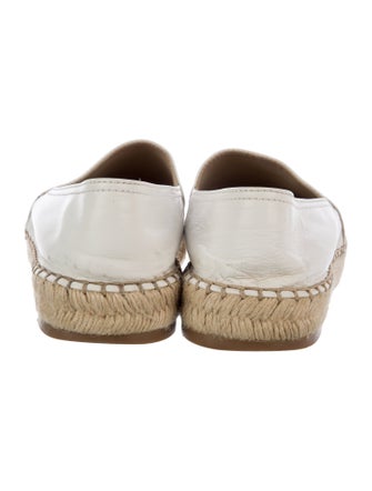 Prada Leather Whipstitch Trim Espadrilles