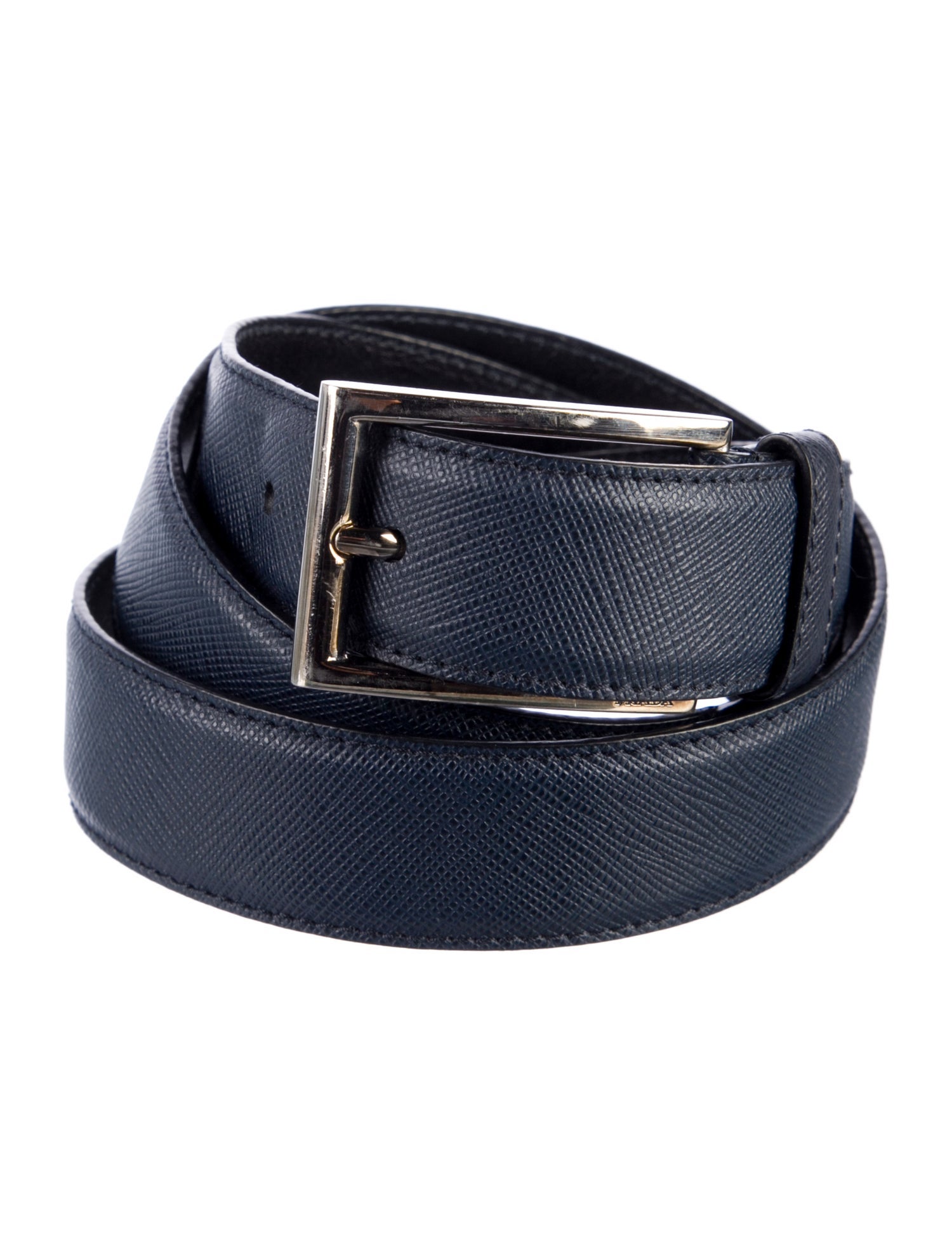 Prada Saffiano Cuir Leather Waist Belt
