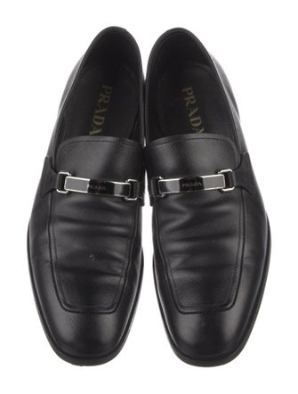 Prada Saffiano Leather Dress Loafers