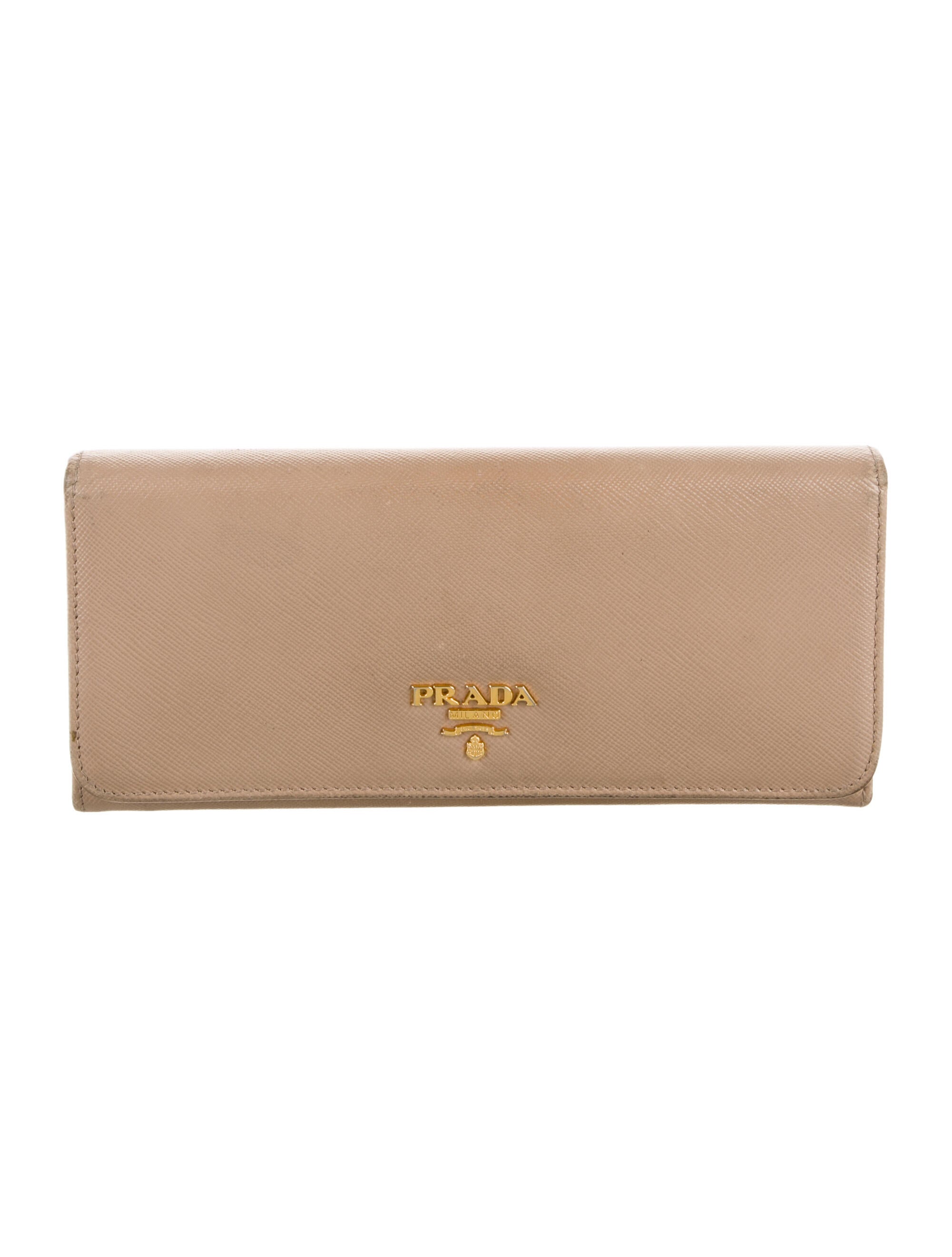 Prada Saffiano Metal Leather Continental Wallet