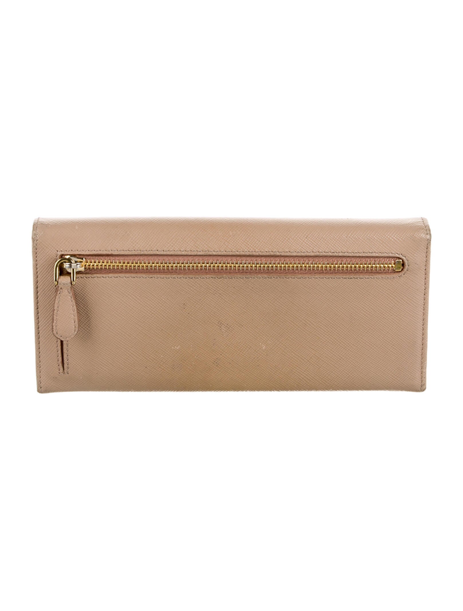 Prada Saffiano Metal Leather Continental Wallet