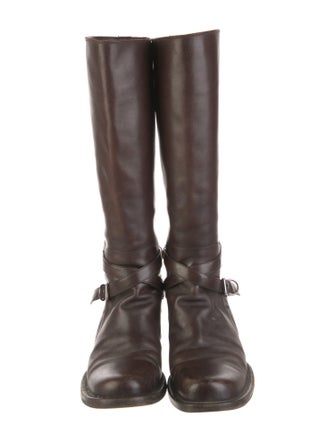 Prada Leather Riding Boots