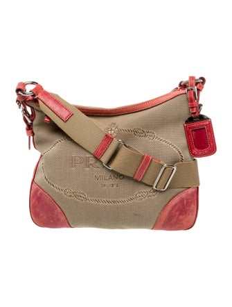 Prada Canvas Messenger Bag