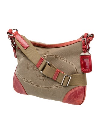 Prada Canvas Messenger Bag